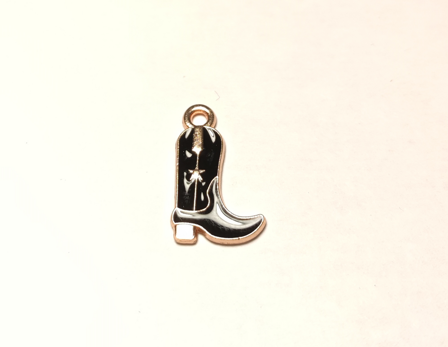Charms botte de cowboy noir