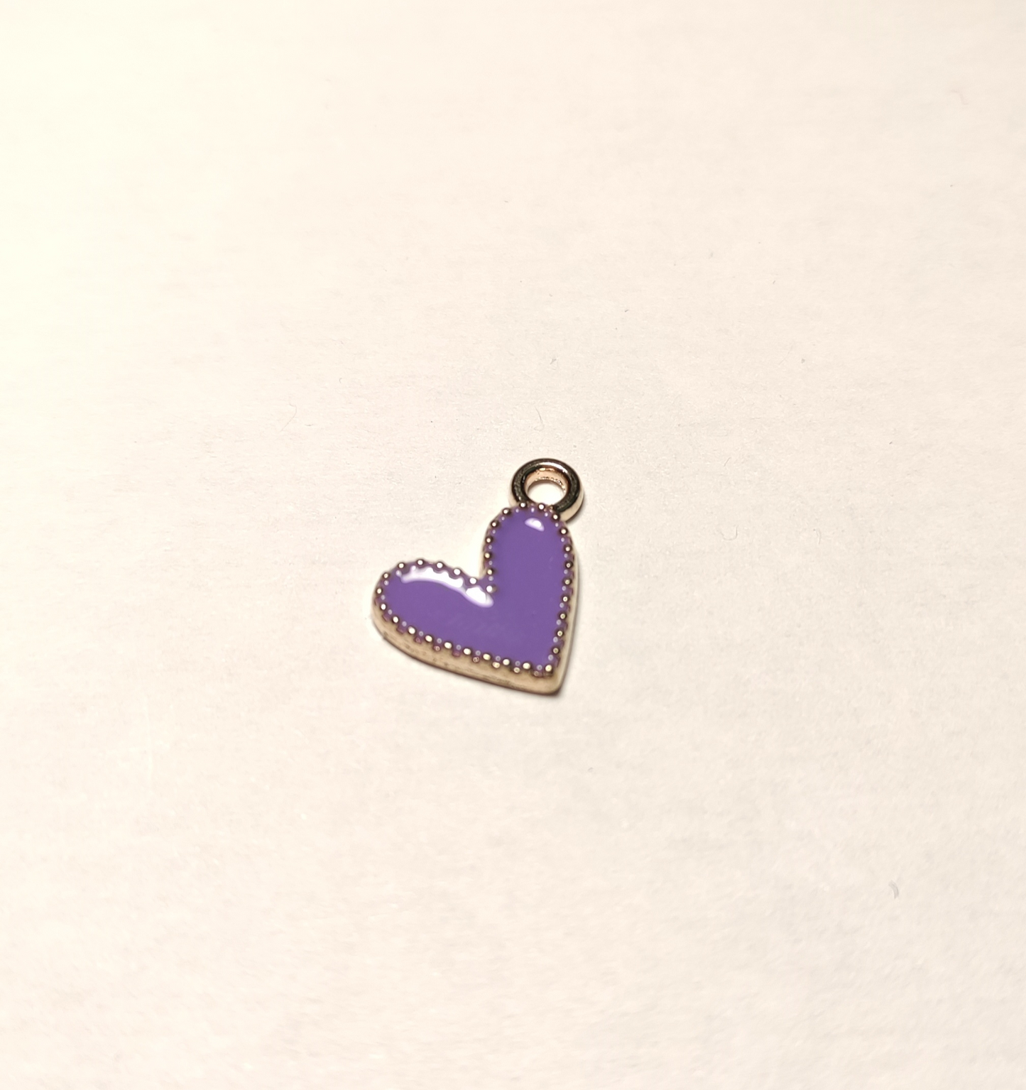 Charms coeur violet