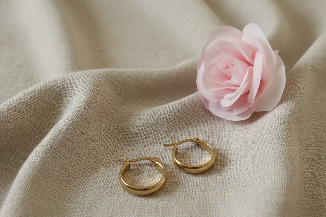 Boucles d'Oreilles Personnalisables - Rêve de Rose