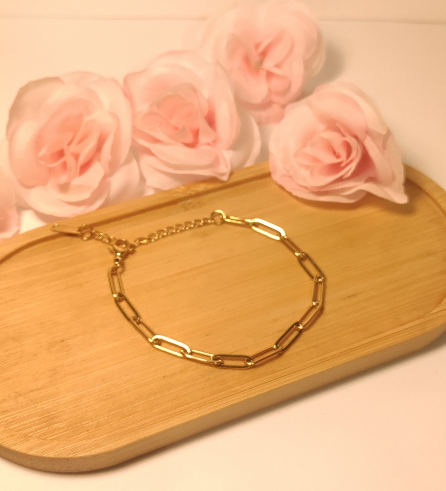 Bracelet Personnalisable Maillons Longs Doré - Rêve de Rose