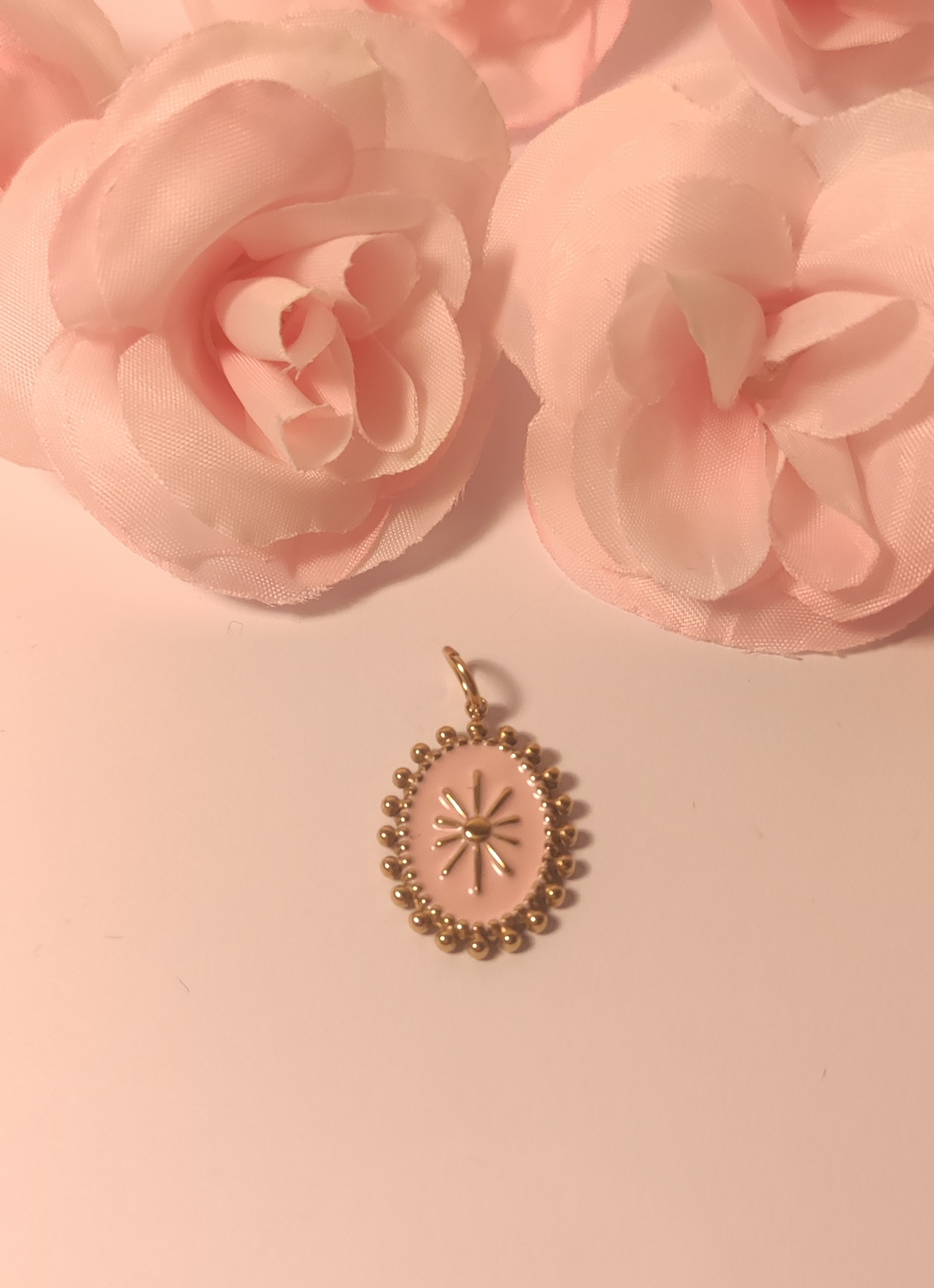 Charms ovale rose