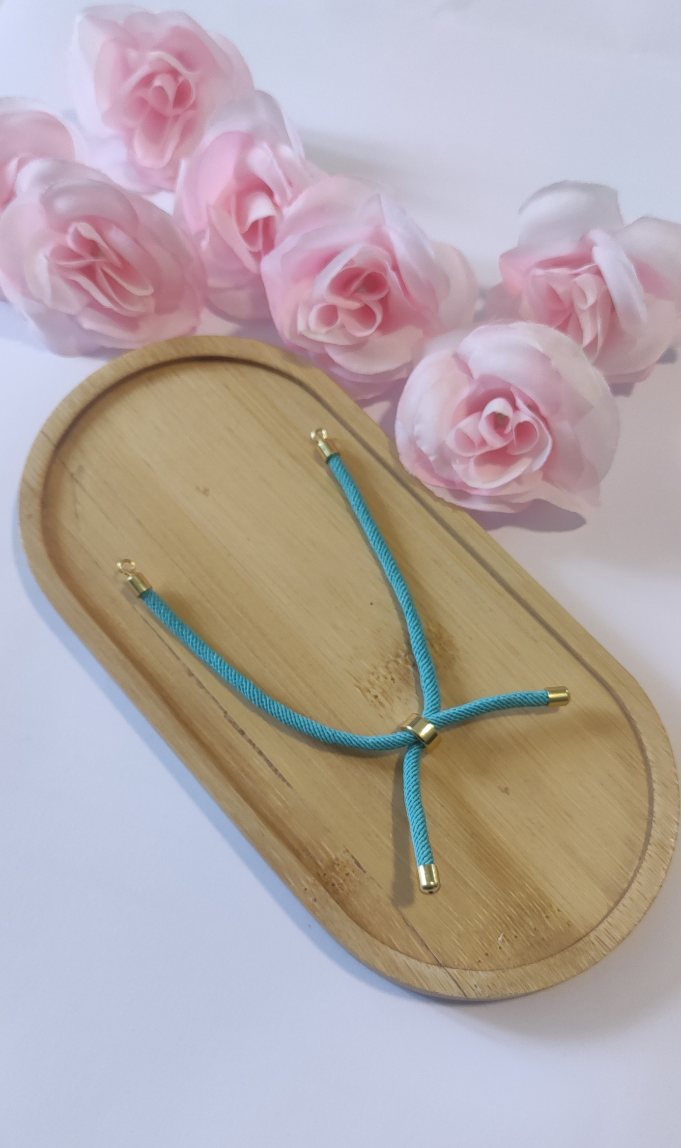 Bracelet Ajustable Bleu Personnalisable - Rêve de Rose