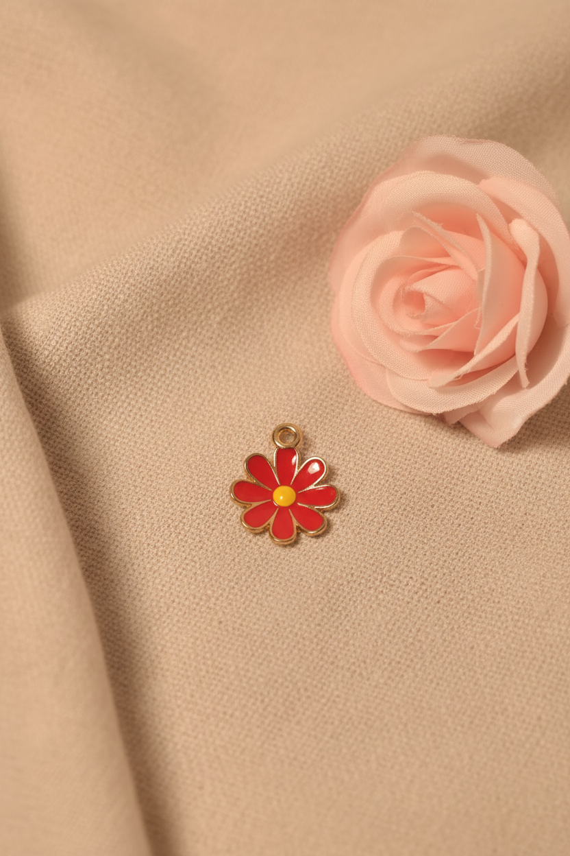 Charms Tulipe rouge