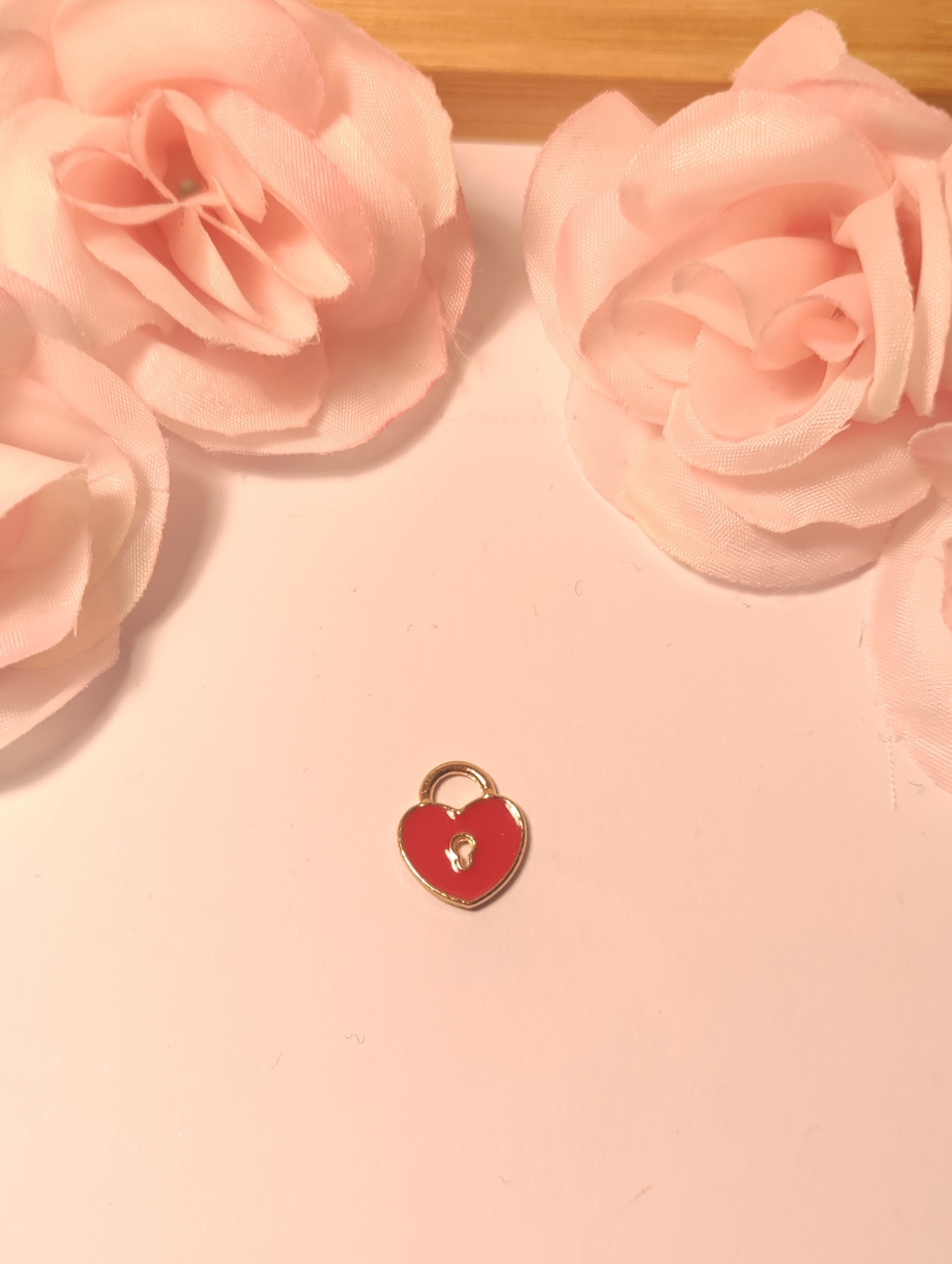 Charms cœur cadenas