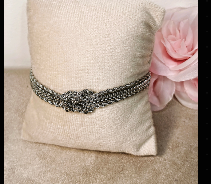 Bracelet 4 Chaînes Acier Inoxydable Argenté - Rêve de Rose