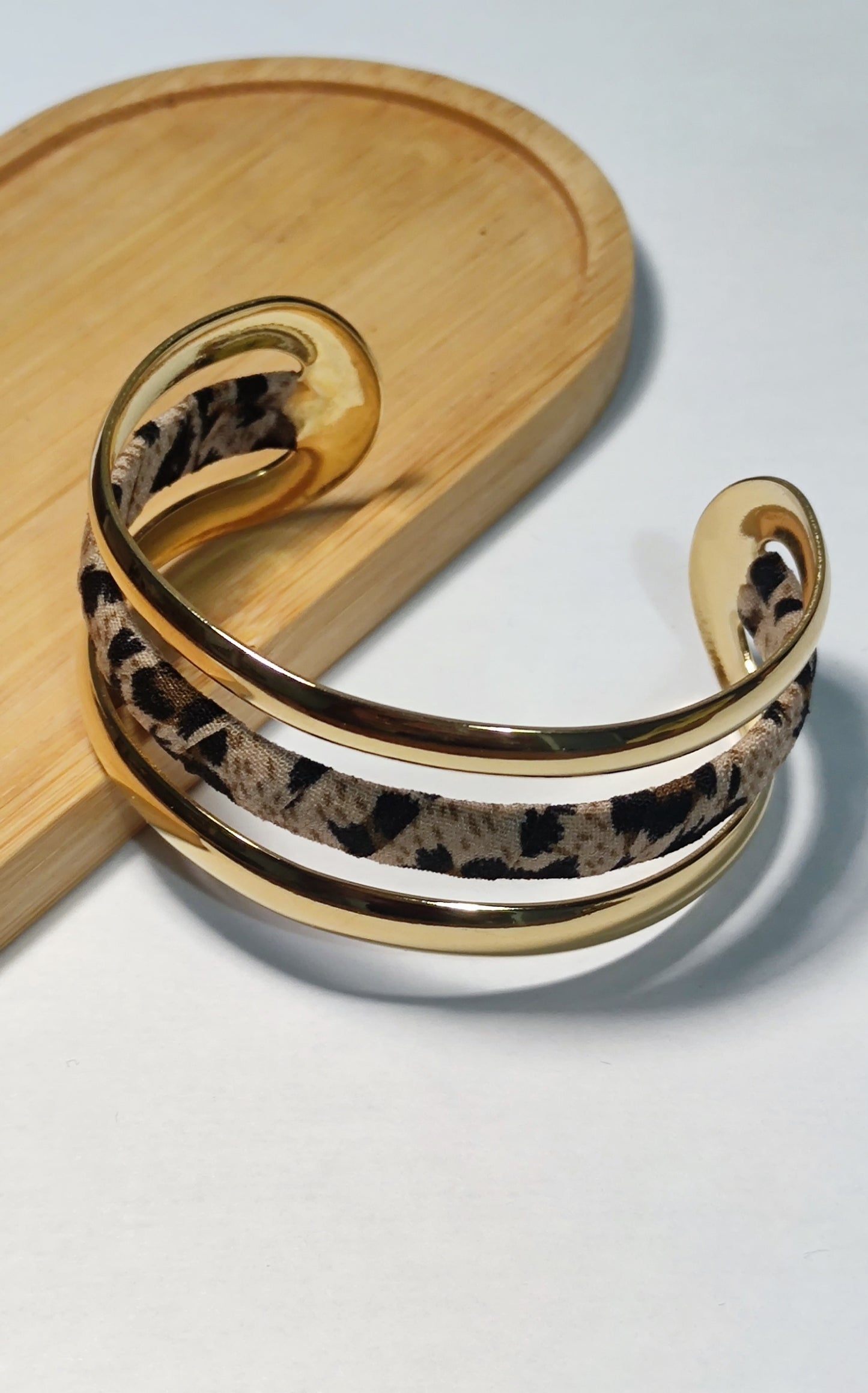 Bracelet Doré Motif Léopard - Rêve de Rose