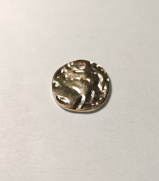 Charms pièce dorée 20mm