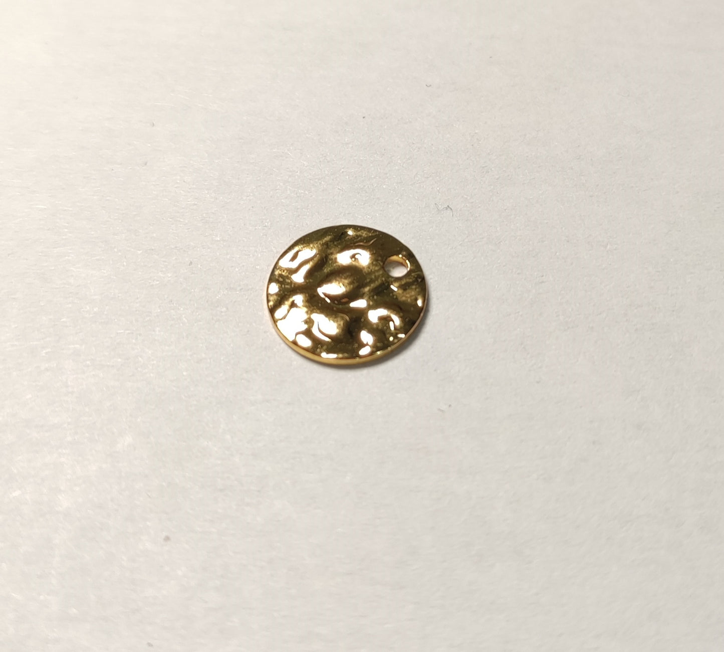 Charms pièce dorée 10mm