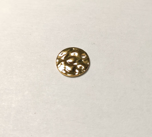Charms pièce dorée 10mm