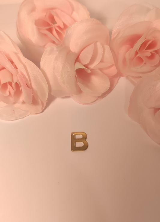 Charms lettre dorée B