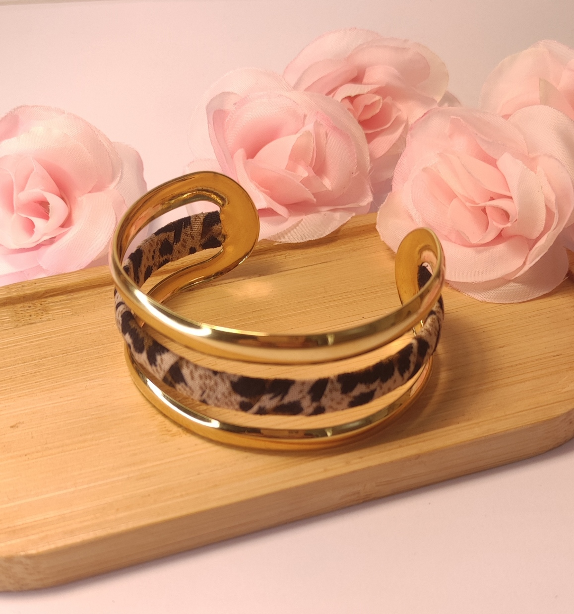 Bracelet Doré Motif Léopard - Rêve de Rose