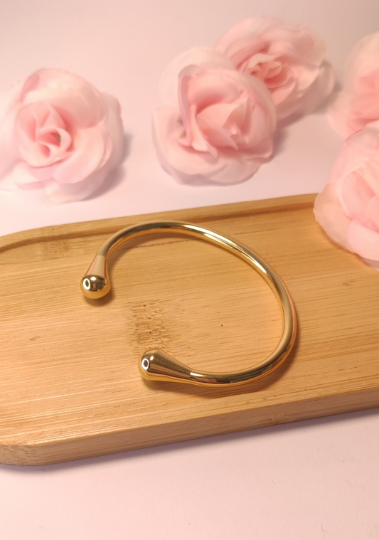 Jonc Doré Minimaliste et Élégant - Rêve de Rose