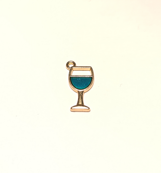 Charms verre à vin bleu