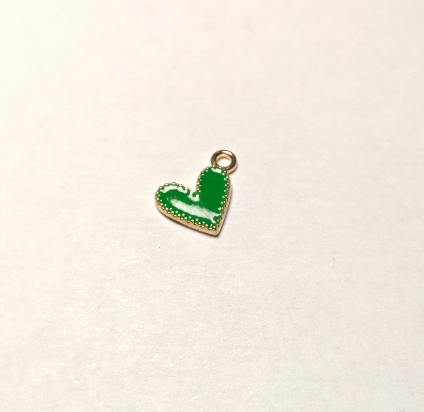 Charms coeur vert