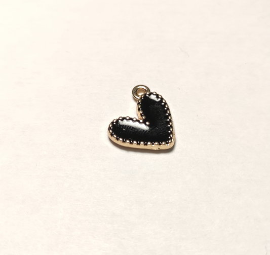 Charms coeur noir