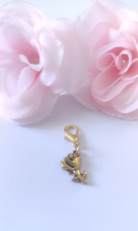 Charm fleur avec fermoir