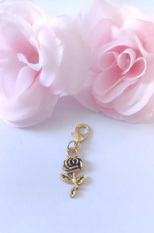 Charm rose avec fermoir