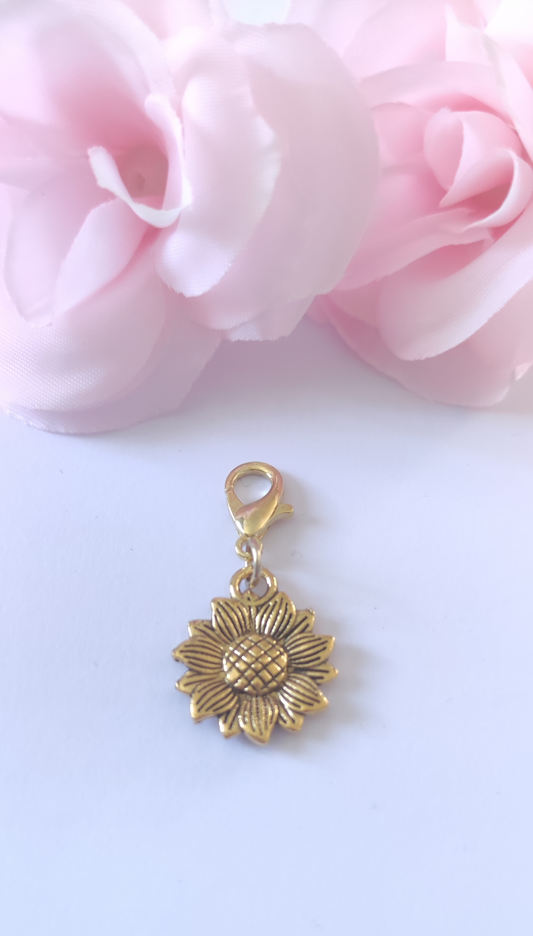 Charm tournesol avec fermoir
