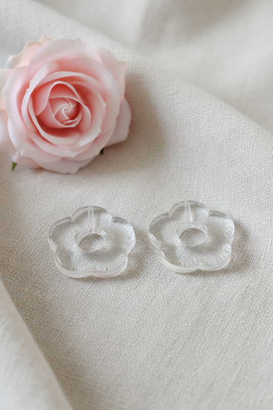 Lot de perles de fleurs cristals