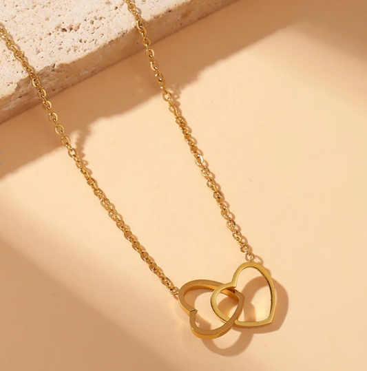 Collier Cœurs entrelacés