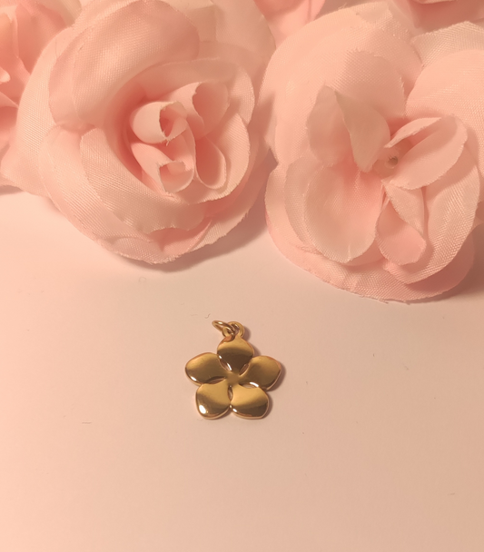 Charms fleur dorée