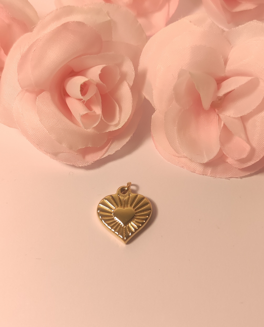 Charms cœur solaire