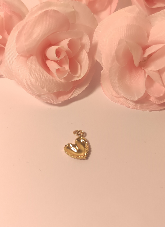 Charms cœur dentelé