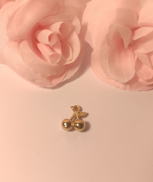 Charms cerises dorées