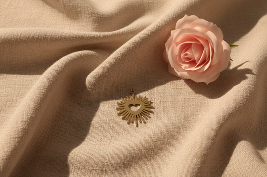 Charms cœur rayon de soleil