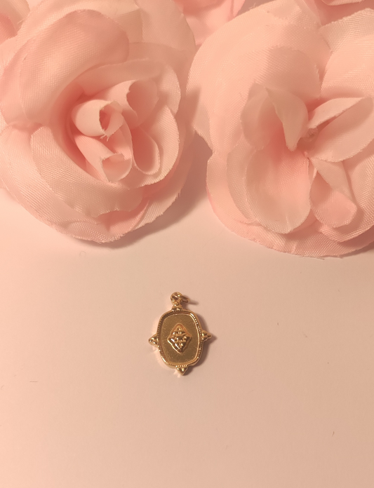 Charms doré petit cadre