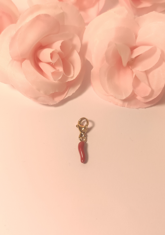 Charms piment rouge avec fermoir