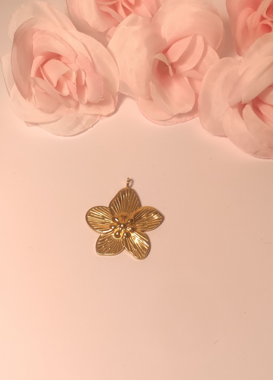 Charms grosse fleur délicate