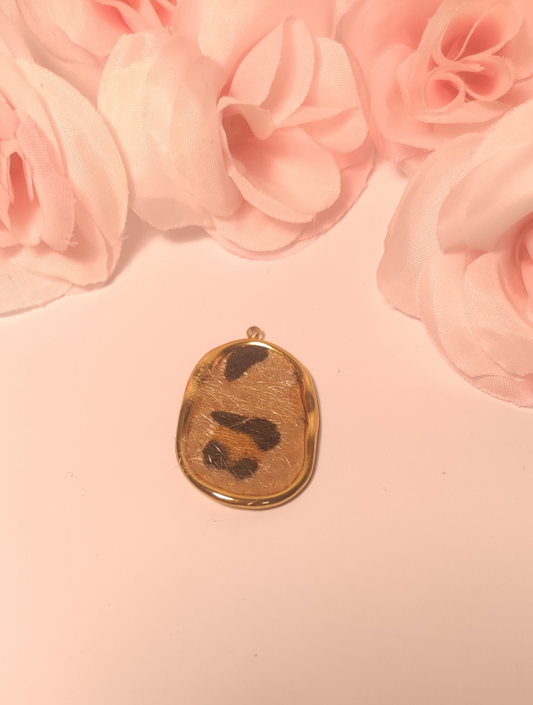 Charms ovale léopard