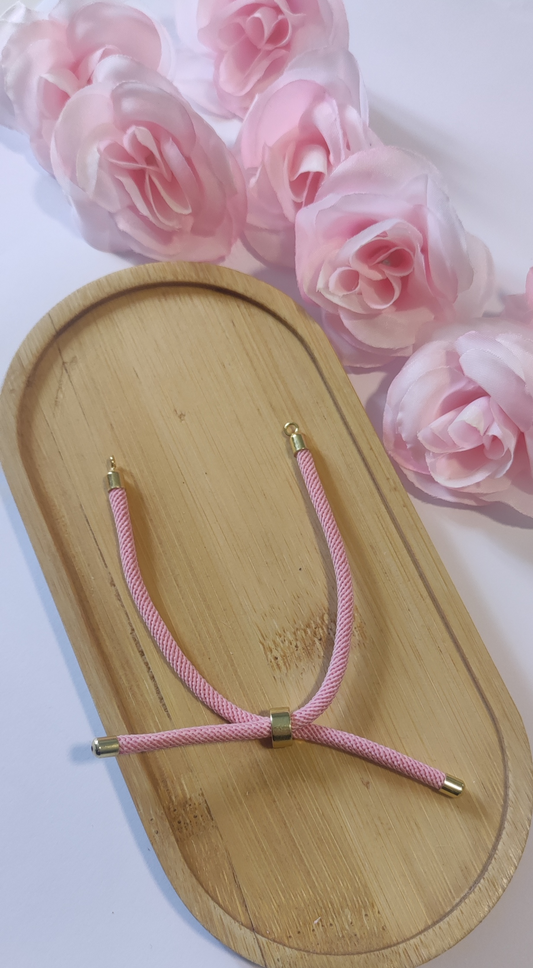 Bracelet Ajustable Rose Personnalisable - Rêve de Rose