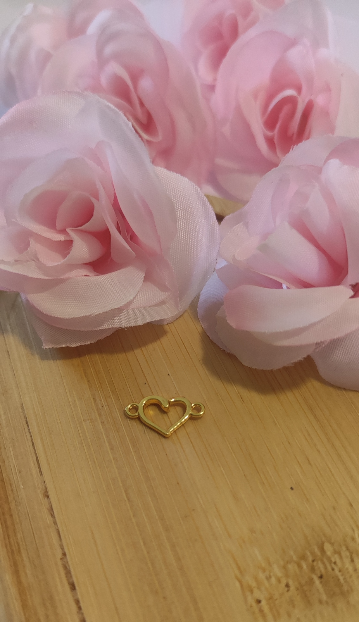 Charms connecteur petit cœur