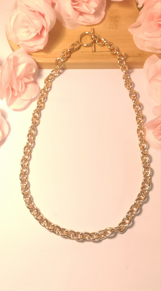 Collier Personnalisable Maillons Épais Fermoir Bascule - Rêve de Rose