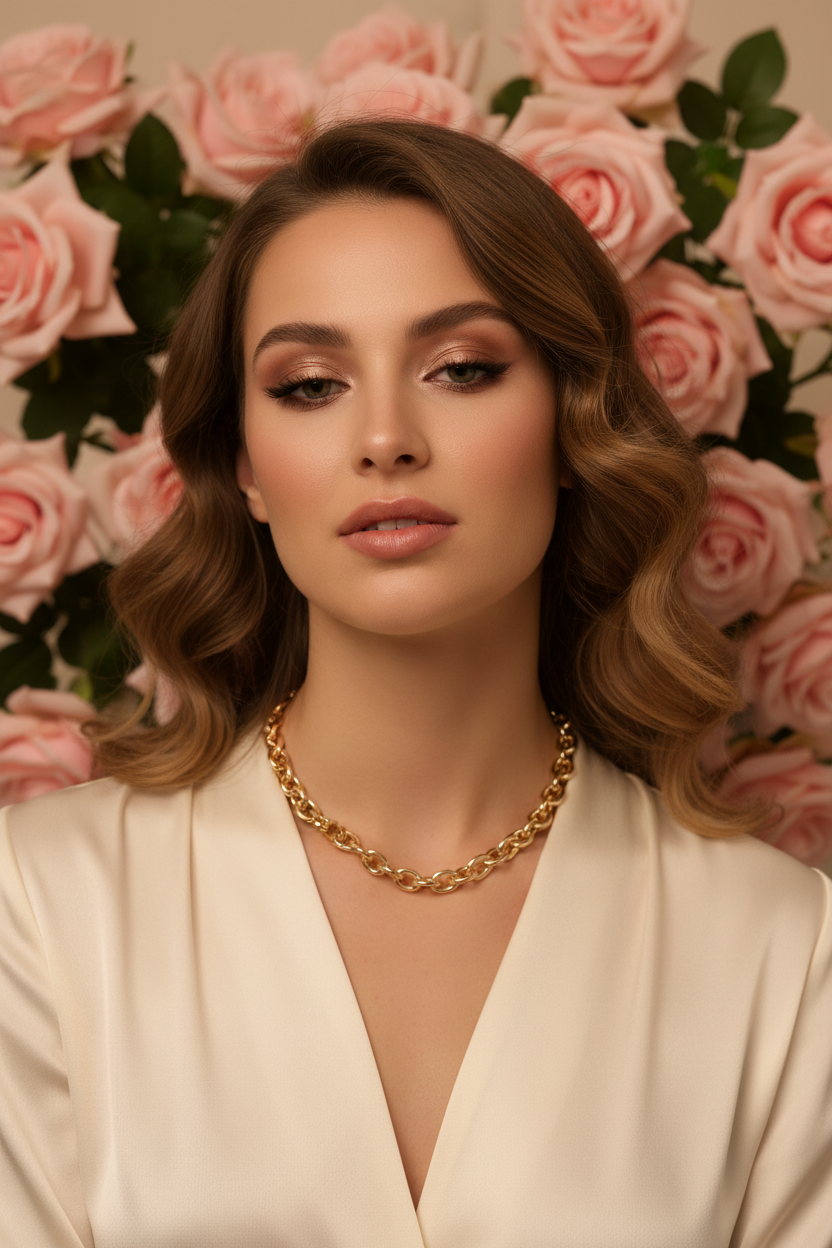 Collier Personnalisable Maillons Épais Fermoir Bascule - Rêve de Rose