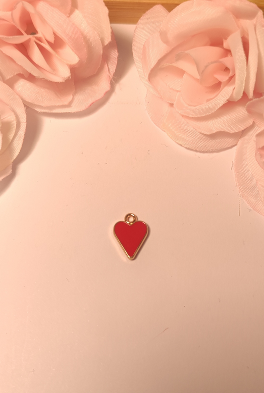 Charms cœur rouge