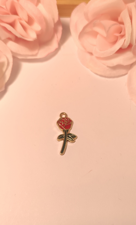Charms Rose rouge