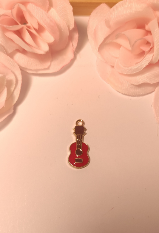 Charms guitare rouge