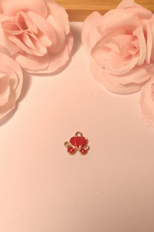 Charms calèche rouge