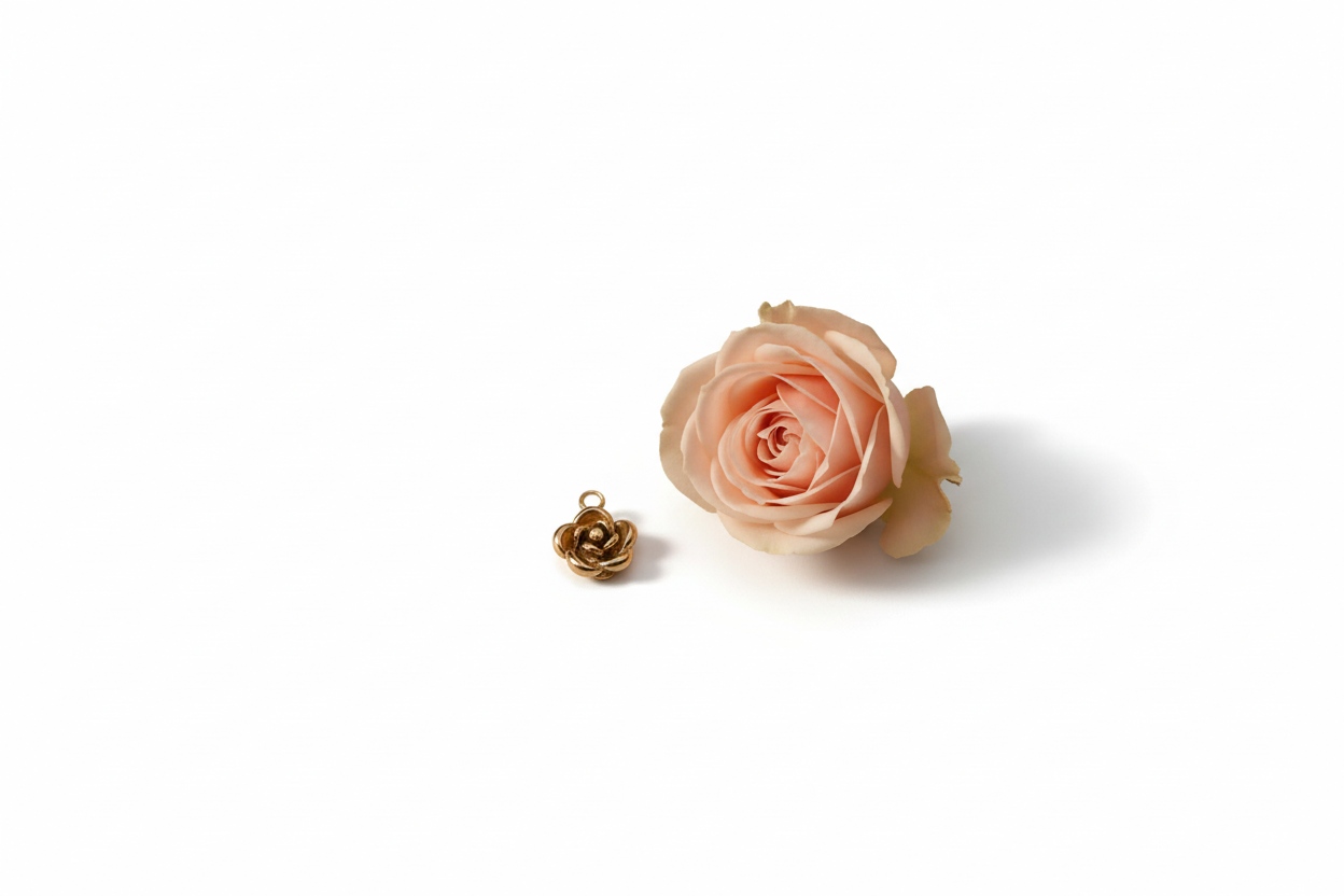 Charm Rose Dorée - Rêve de Rose