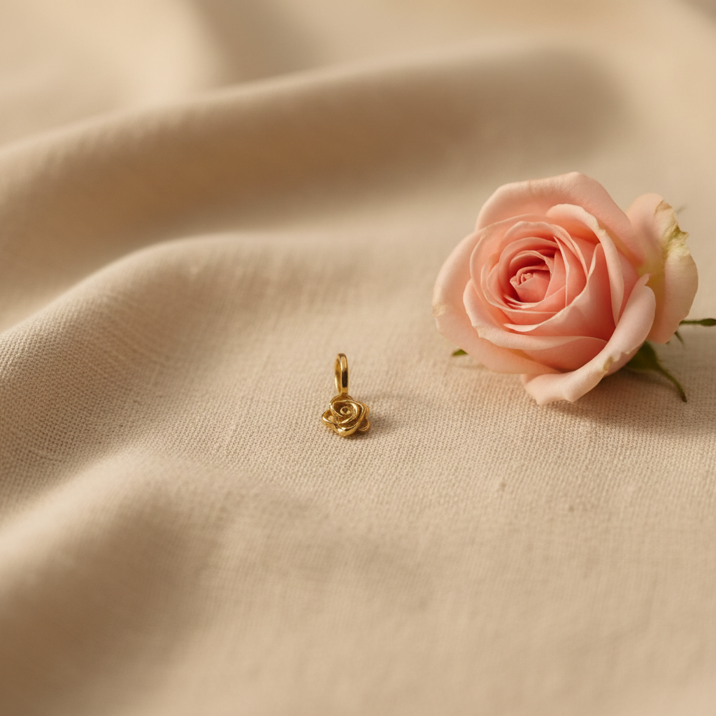 Charm Mini Rose Dorée - Rêve de Rose