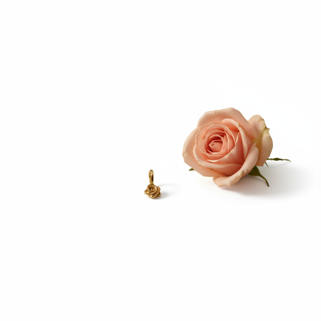 Charm Mini Rose Dorée - Rêve de Rose