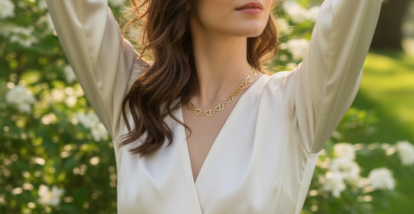 Collier Lucie - Pièce Unique - Acier Inoxydable - Fait Main