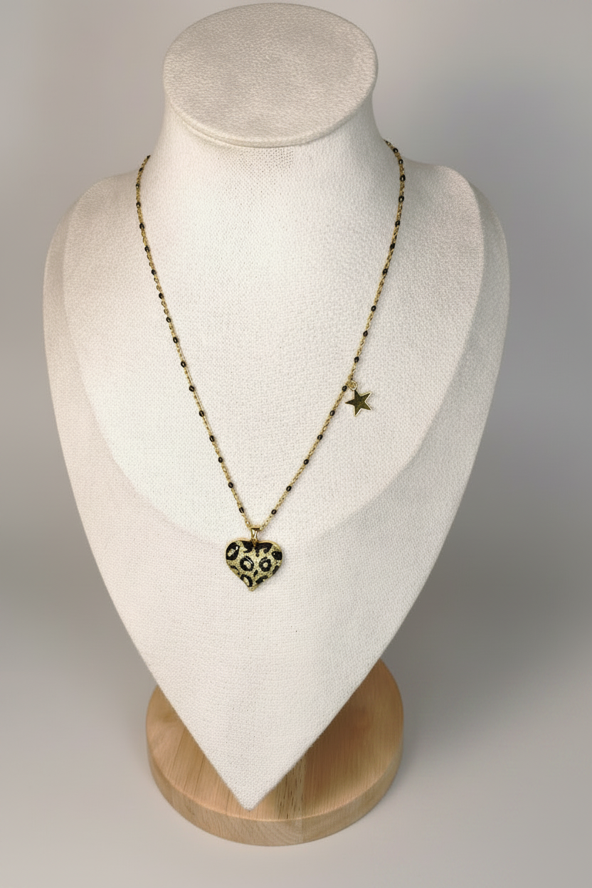 Collier Valentine - Pièce Unique - Acier Inoxydable - Fait Main
