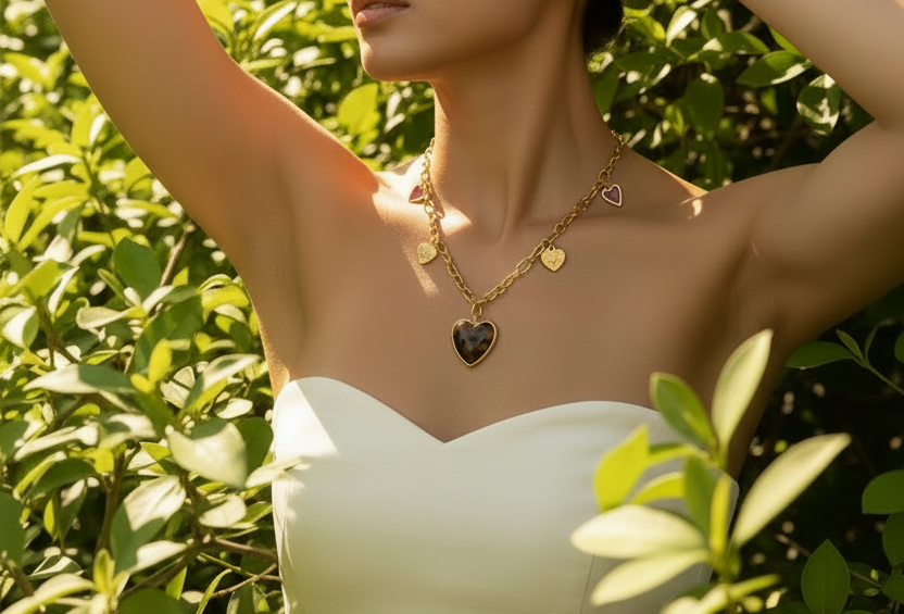 Collier Fauve - Pièce Unique - Acier Inoxydable - Fait Main
