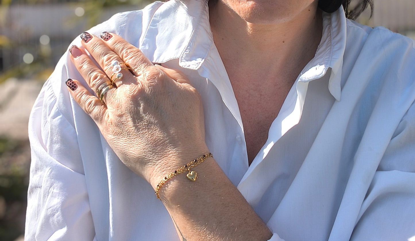 Bracelet Ophélia - Pièce Unique - Acier Inoxydable - Fait Main