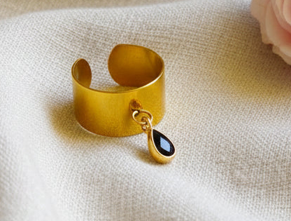 Bague Lova - Pièce Unique - Acier Inoxydable - Fait Main