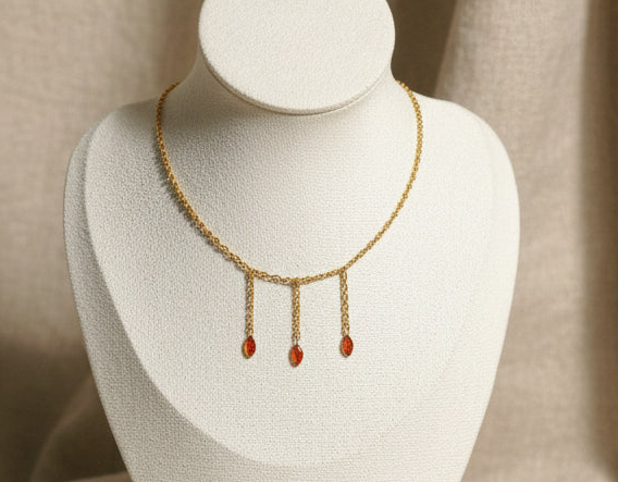 Collier Alésia - Pièce Unique - Acier Inoxydable - Fait Main